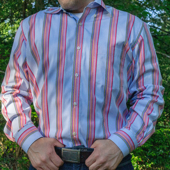 Tailorbyrd Other - TAILORBYRD Button Down Shirt (blue/pink)